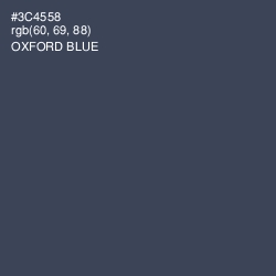 #3C4558 - Oxford Blue Color Image