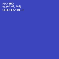#3C45BD - Cerulean Blue Color Image