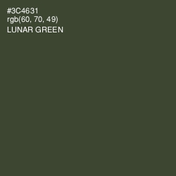 #3C4631 - Lunar Green Color Image