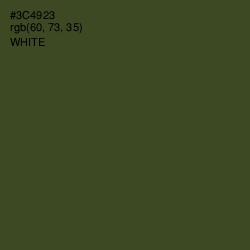 #3C4923 - Lunar Green Color Image