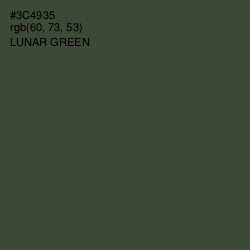 #3C4935 - Lunar Green Color Image