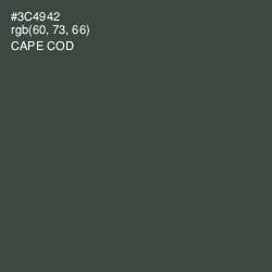 #3C4942 - Cape Cod Color Image