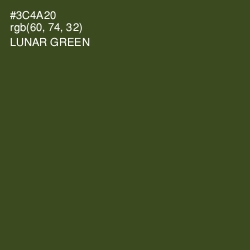 #3C4A20 - Lunar Green Color Image
