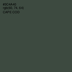 #3C4A40 - Cape Cod Color Image