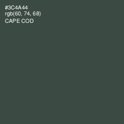 #3C4A44 - Cape Cod Color Image