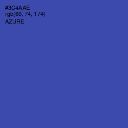 #3C4AAE - Azure Color Image