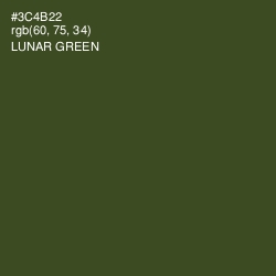 #3C4B22 - Lunar Green Color Image