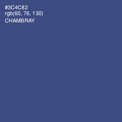 #3C4C82 - Chambray Color Image