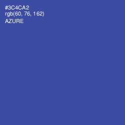 #3C4CA2 - Azure Color Image