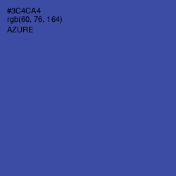 #3C4CA4 - Azure Color Image