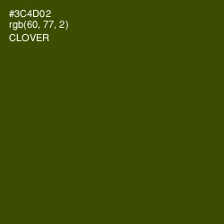 #3C4D02 - Clover Color Image