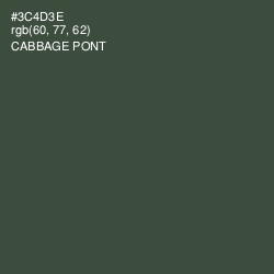 #3C4D3E - Cabbage Pont Color Image