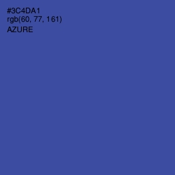 #3C4DA1 - Azure Color Image