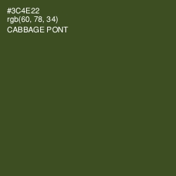 #3C4E22 - Cabbage Pont Color Image