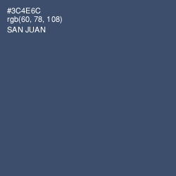 #3C4E6C - San Juan Color Image