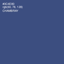 #3C4E80 - Chambray Color Image