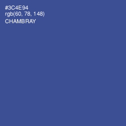 #3C4E94 - Chambray Color Image