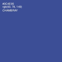 #3C4E95 - Chambray Color Image