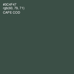 #3C4F47 - Cape Cod Color Image
