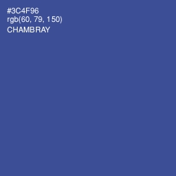 #3C4F96 - Chambray Color Image