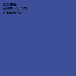 #3C4F98 - Chambray Color Image