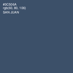 #3C506A - San Juan Color Image