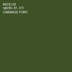 #3C5125 - Cabbage Pont Color Image