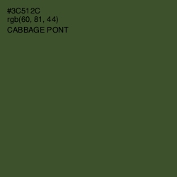 #3C512C - Cabbage Pont Color Image