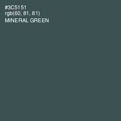 #3C5151 - Mineral Green Color Image