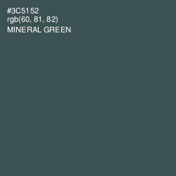 #3C5152 - Mineral Green Color Image