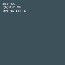 #3C515A - Mineral Green Color Image