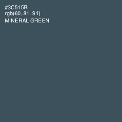 #3C515B - Mineral Green Color Image