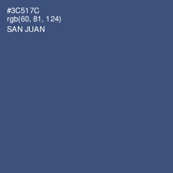 #3C517C - San Juan Color Image