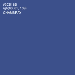 #3C518B - Chambray Color Image