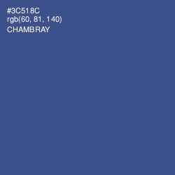 #3C518C - Chambray Color Image