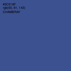 #3C518F - Chambray Color Image