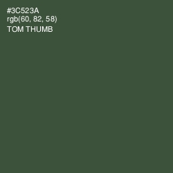 #3C523A - Tom Thumb Color Image