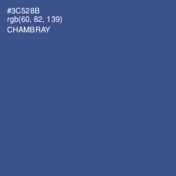 #3C528B - Chambray Color Image