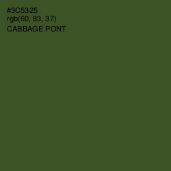 #3C5325 - Cabbage Pont Color Image