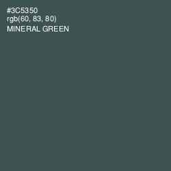 #3C5350 - Mineral Green Color Image