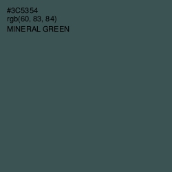 #3C5354 - Mineral Green Color Image