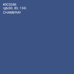 #3C5386 - Chambray Color Image