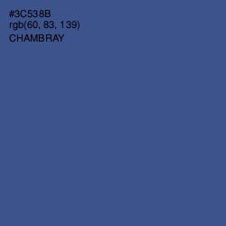 #3C538B - Chambray Color Image