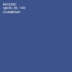 #3C538C - Chambray Color Image