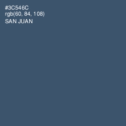 #3C546C - San Juan Color Image