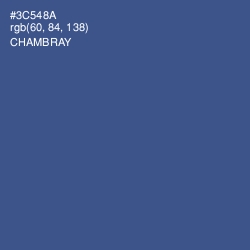 #3C548A - Chambray Color Image