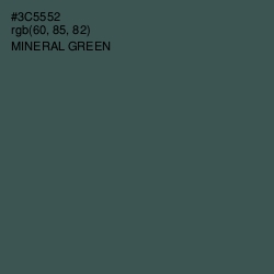 #3C5552 - Mineral Green Color Image