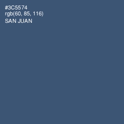 #3C5574 - San Juan Color Image