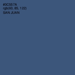 #3C557A - San Juan Color Image