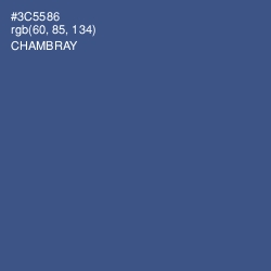 #3C5586 - Chambray Color Image